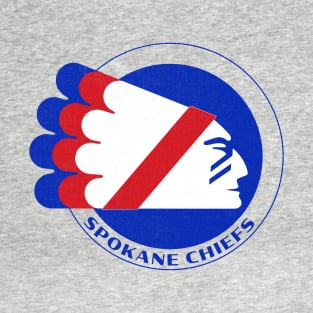 Defunct Spokane Chiefs WIHL Hockey 1982 T-Shirt